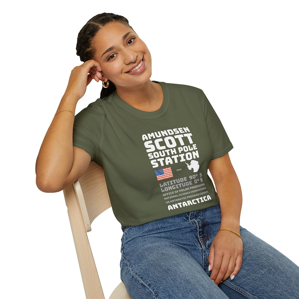 Thumbnail: Amundsen-Scott South Pole Station Tribute Unisex T-Shirt- US Antarctic Base