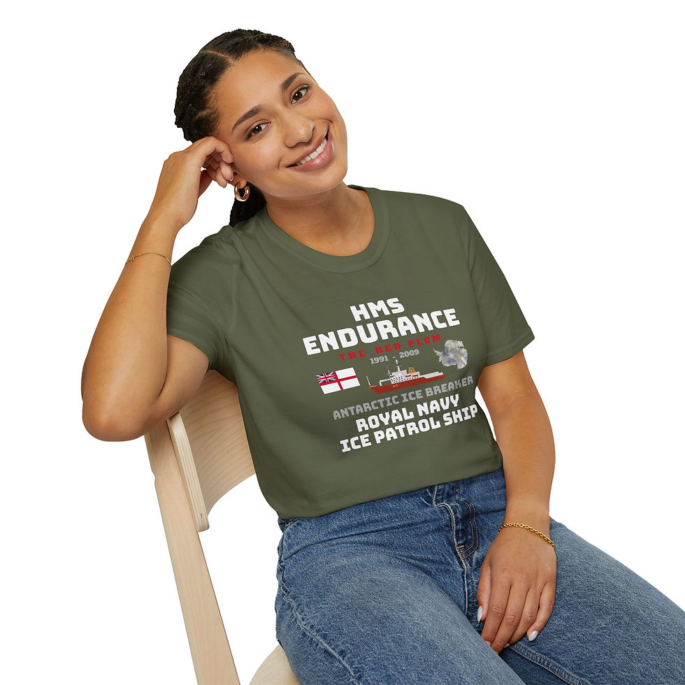 Thumbnail: HMS Endurance  Royal Navy Ice Patrol Ship Unisex Antarctic Souvenir T-Shirt