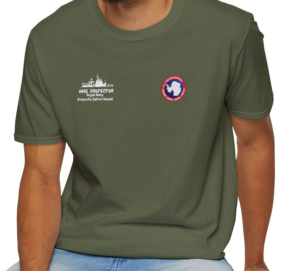 Thumbnail: HMS Protector Royal Navy Antarctic Patrol Ship Unisex T-Shirt Icon Edn.
