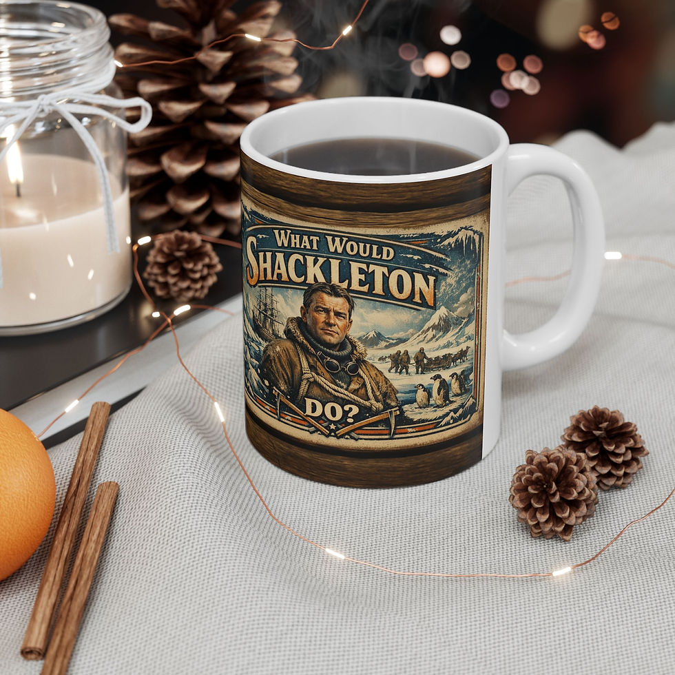 Thumbnail: What Would Shackleton Do? Mug  Vintage Antarctica Tea Coffee Cup