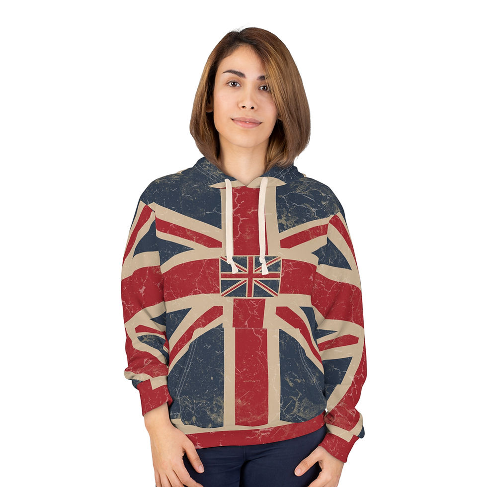 Thumbnail: Vintage British Flag Hoodie Union Jack Style