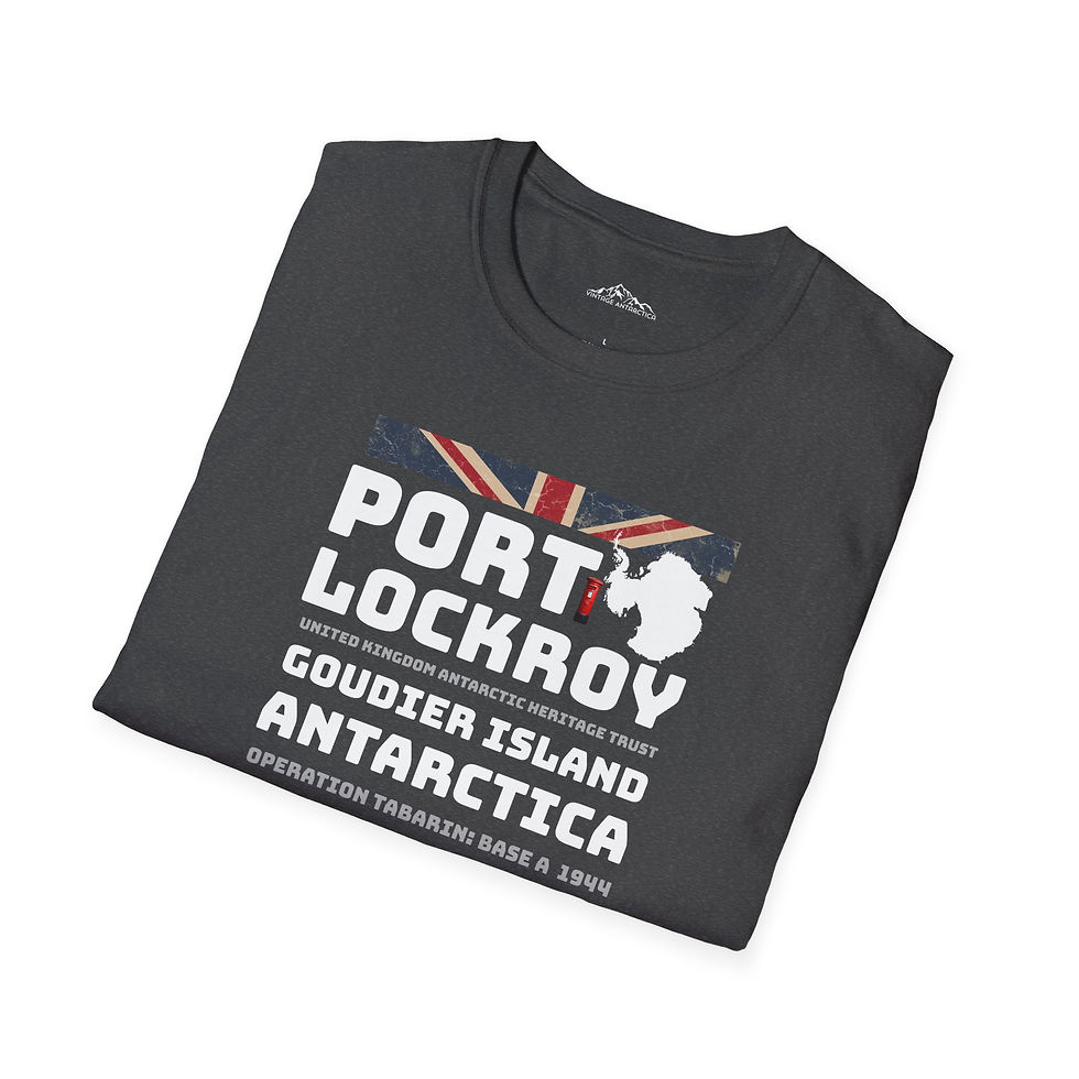 Thumbnail: Port Lockroy Tribute  British Antarctic Museum and Post Office Unisex T-Shirt