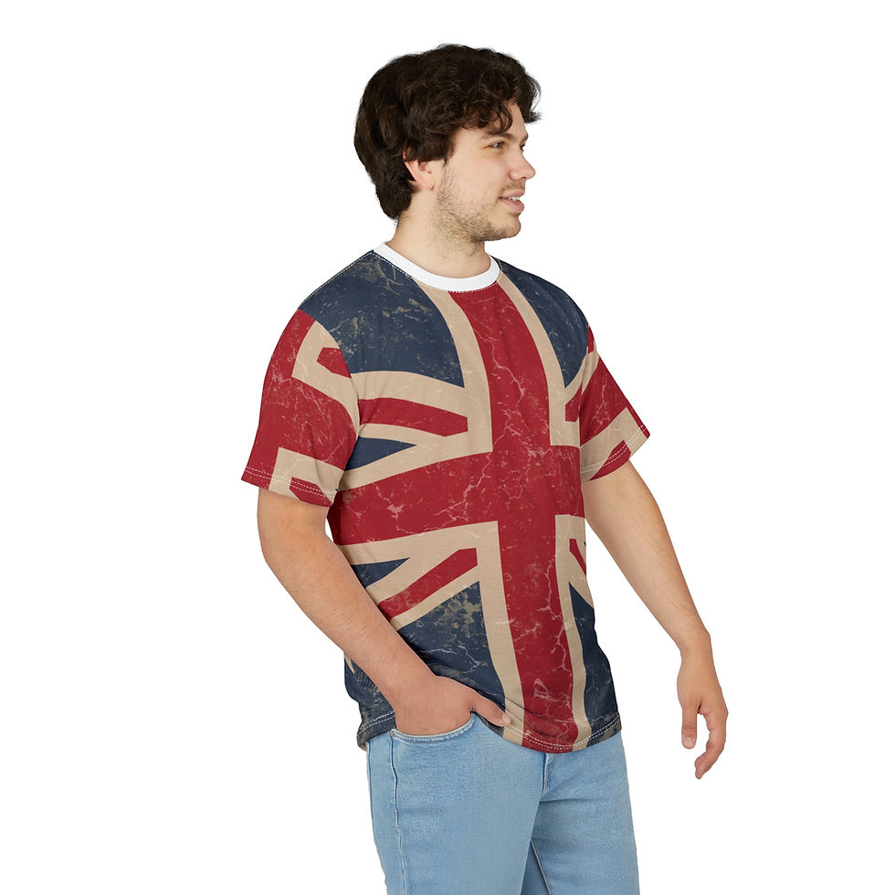 Thumbnail: Vintage British Flag Unisex Tee Union Jack Style 
