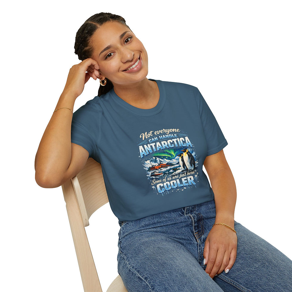 Thumbnail: Born Cooler Classic Antarctica Ice Vintage Antarctica Unisex T-Shirt