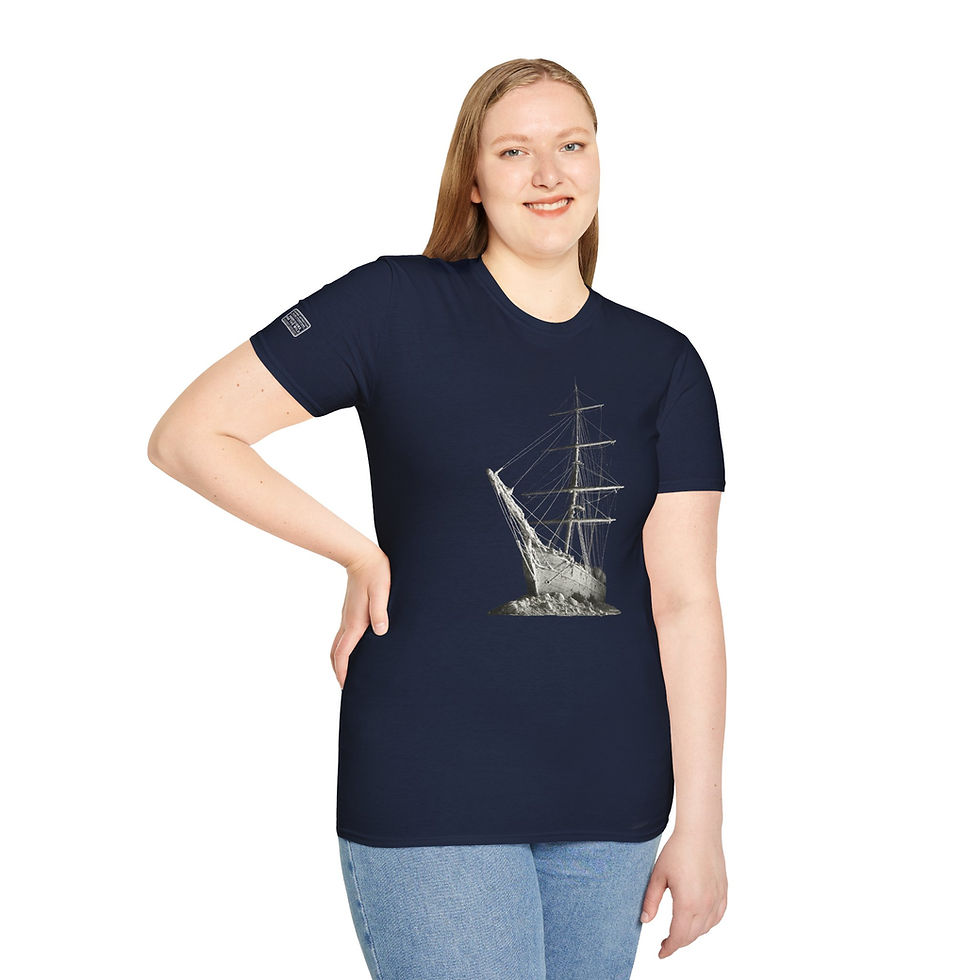Thumbnail: Endurance At Night.  Vintage Antarctica Polar Expedition Series.  Unisex T Shirt