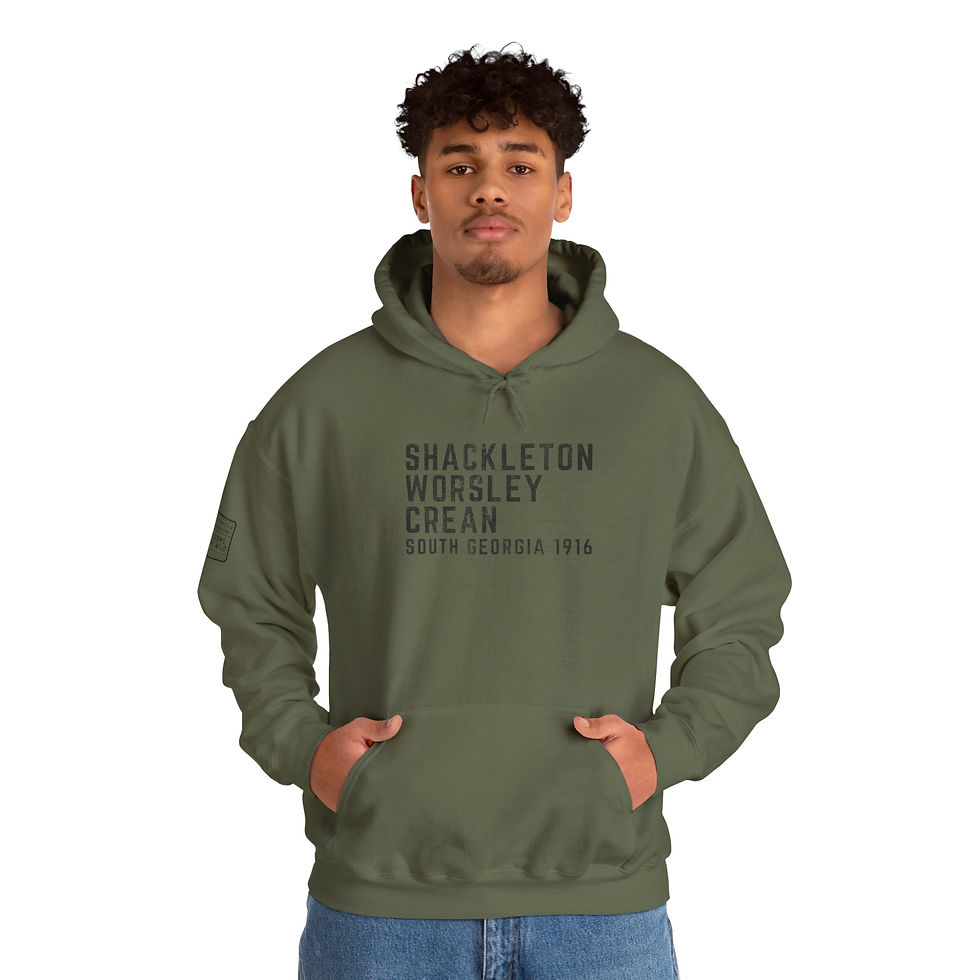 Thumbnail: South Georgia Crossing 1916. Shackleton. Vintage Antarctica Unisex Hoodie