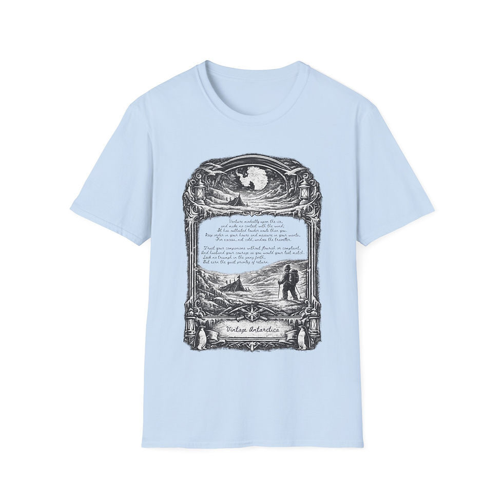 Thumbnail: Go Venture T Shirt- Unisex Softstyle. Vintage Antarctica.