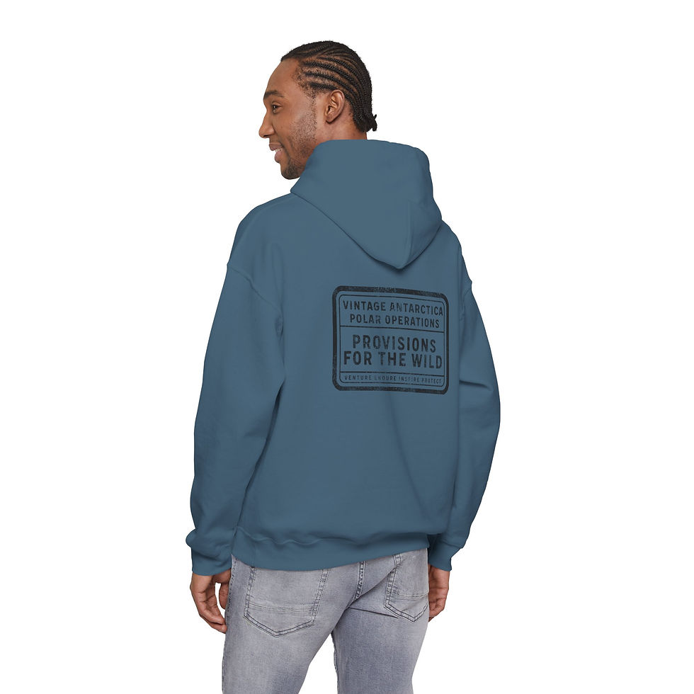 Thumbnail: Provisions For The Wild - Cosy Vintage Antarctica Expedition Mark Hoodie