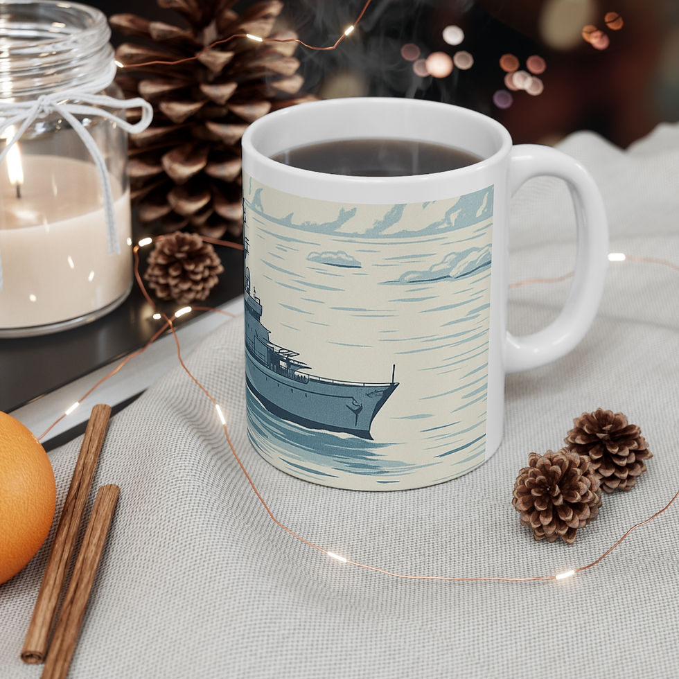 Thumbnail: HMS Protector A146 Royal Navy Ice Patrol Nautical Ceramic Coffee Cup Mug