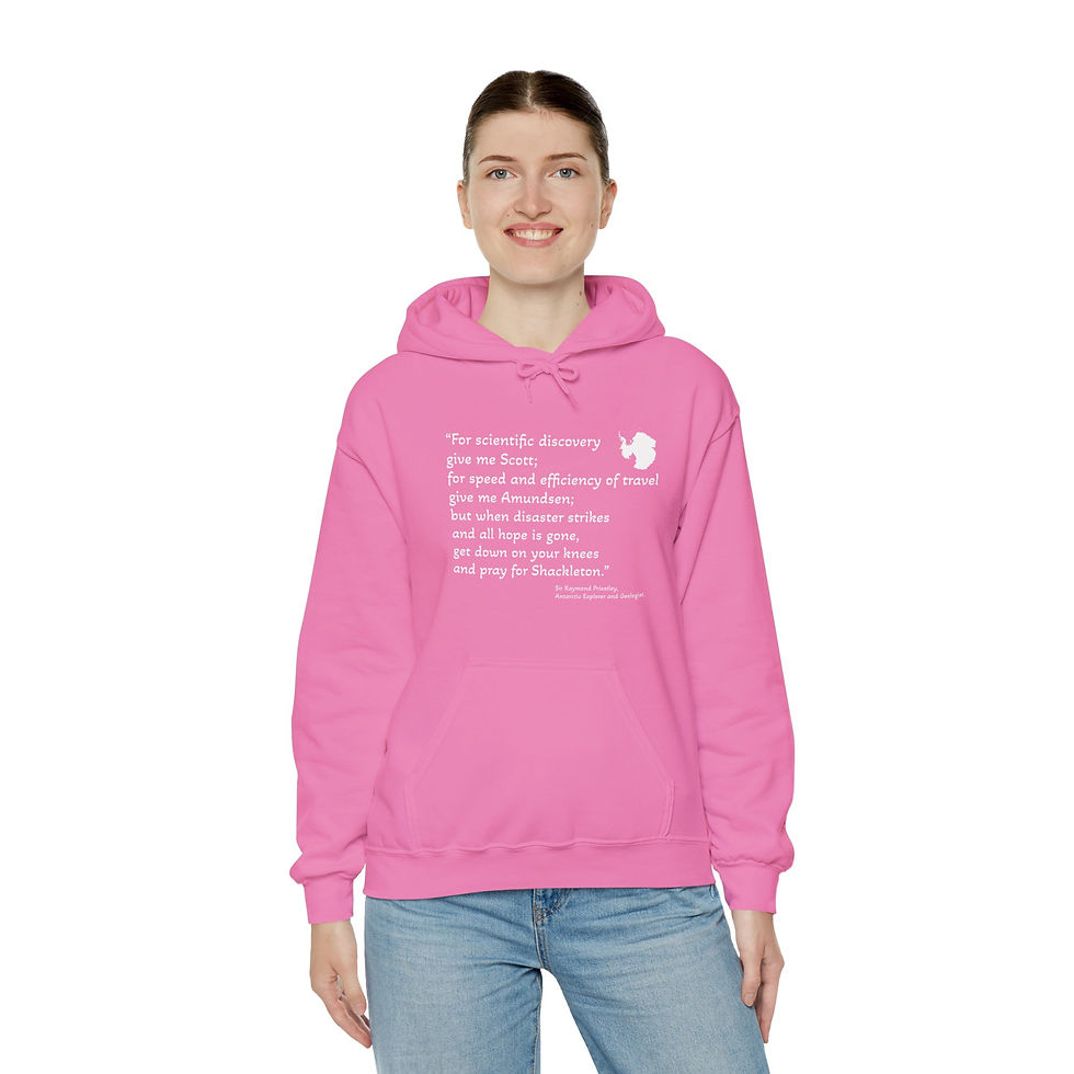 Thumbnail: Pray For Shackleton Unisex Hooded Antarctic Explorer Sweatshirt