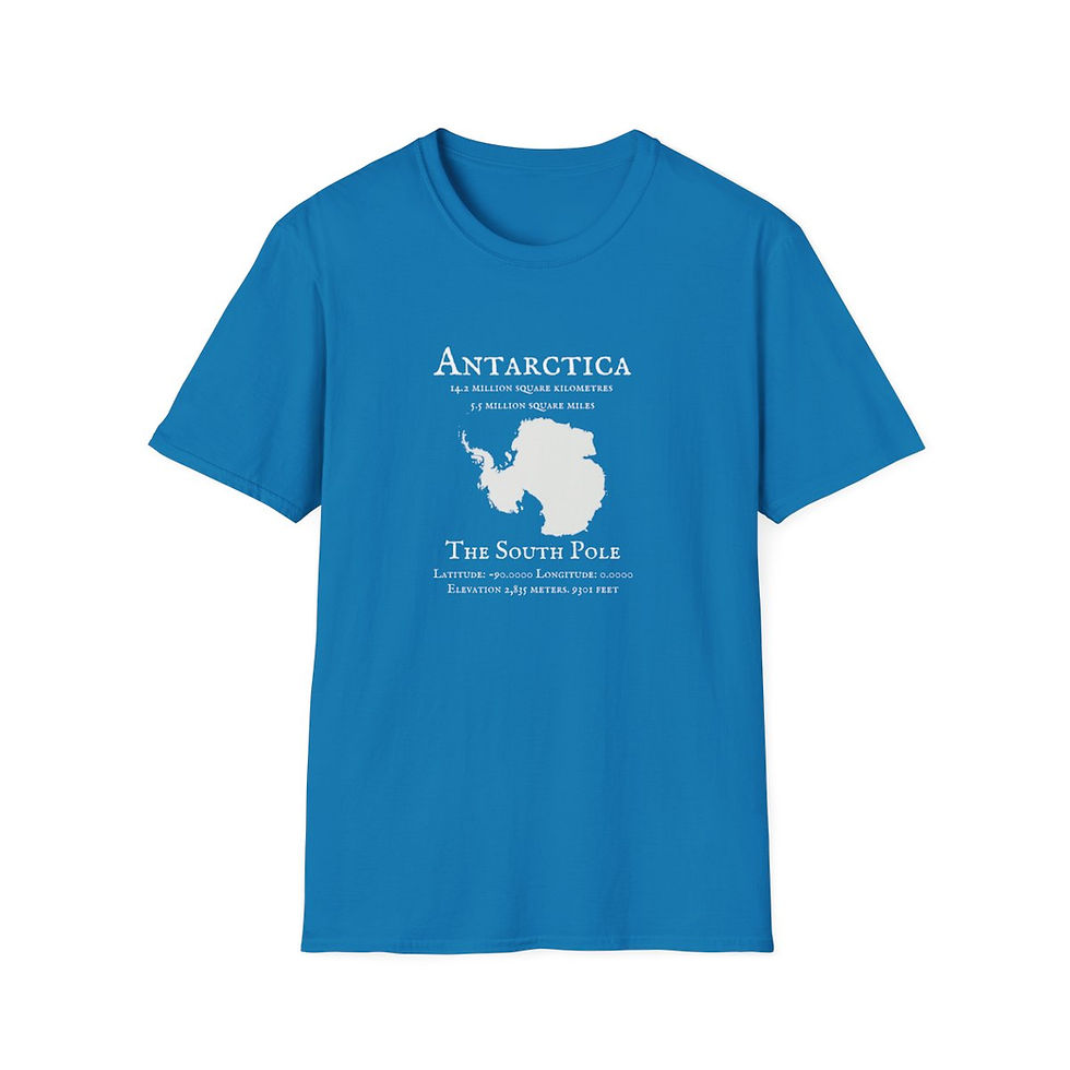 Thumbnail: Vintage Antarctica STATS Unisex Softstyle T-Shirt