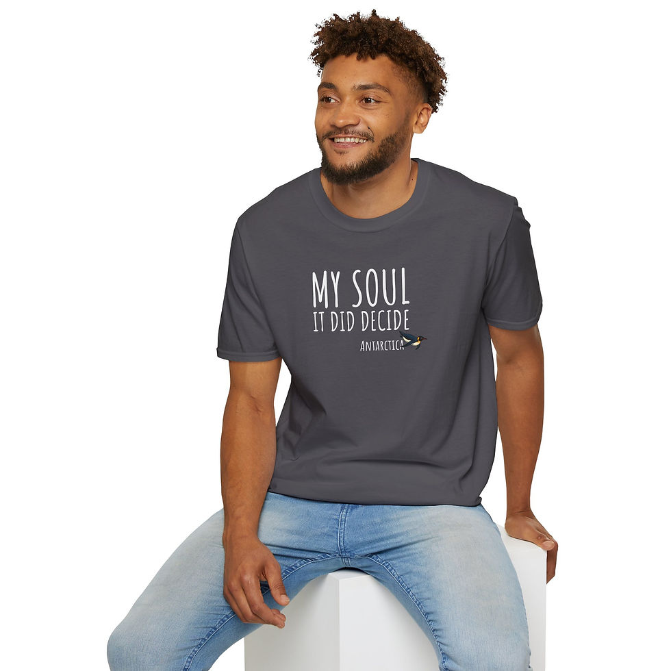 Thumbnail: My Soul It Did Decide: Antarctica. Vintage Antarctica Unisex T-Shirt gift