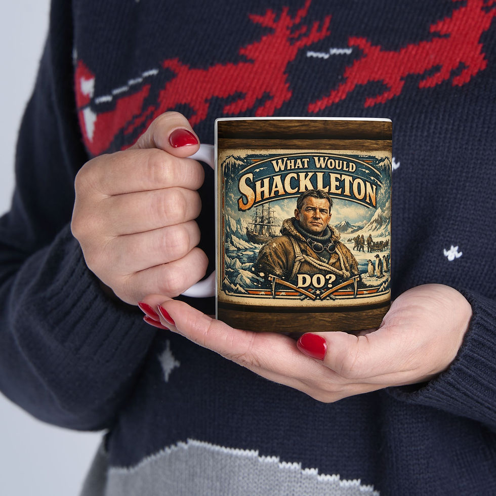 Thumbnail: What Would Shackleton Do? Mug  Vintage Antarctica Tea Coffee Cup