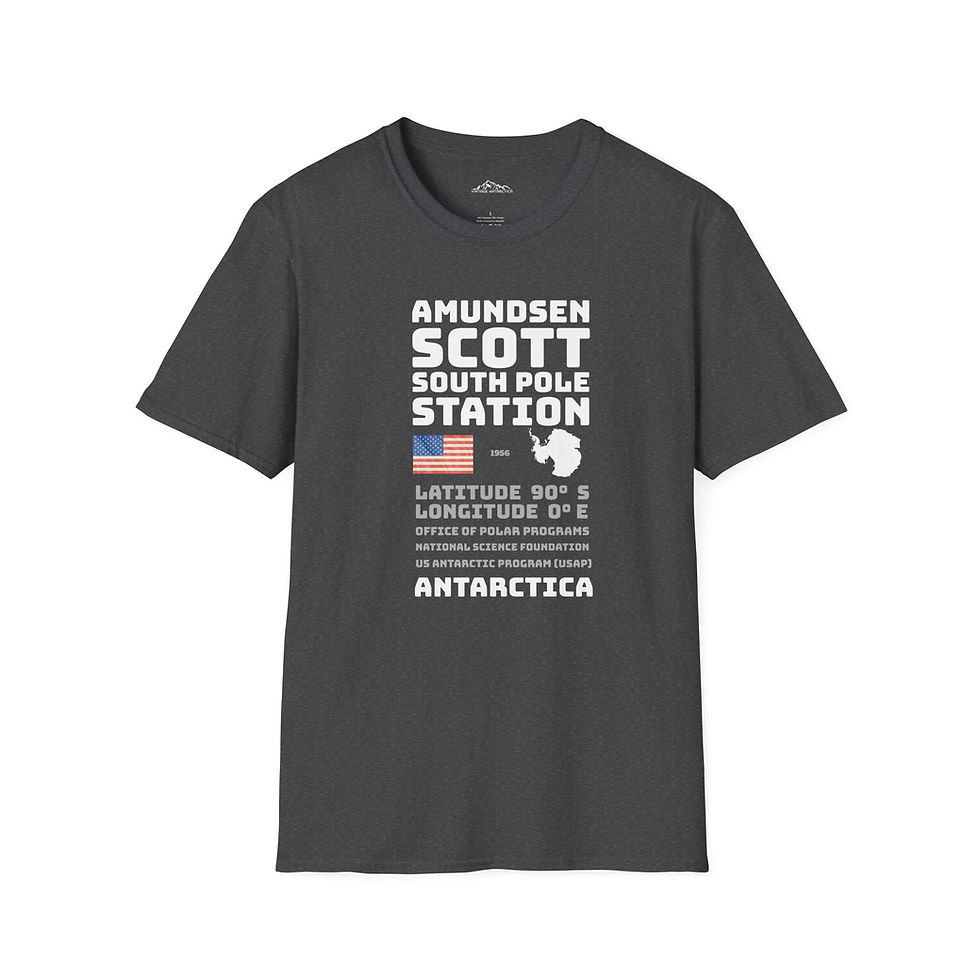 Thumbnail: Amundsen-Scott South Pole Station Tribute Unisex T-Shirt- US Antarctic Base