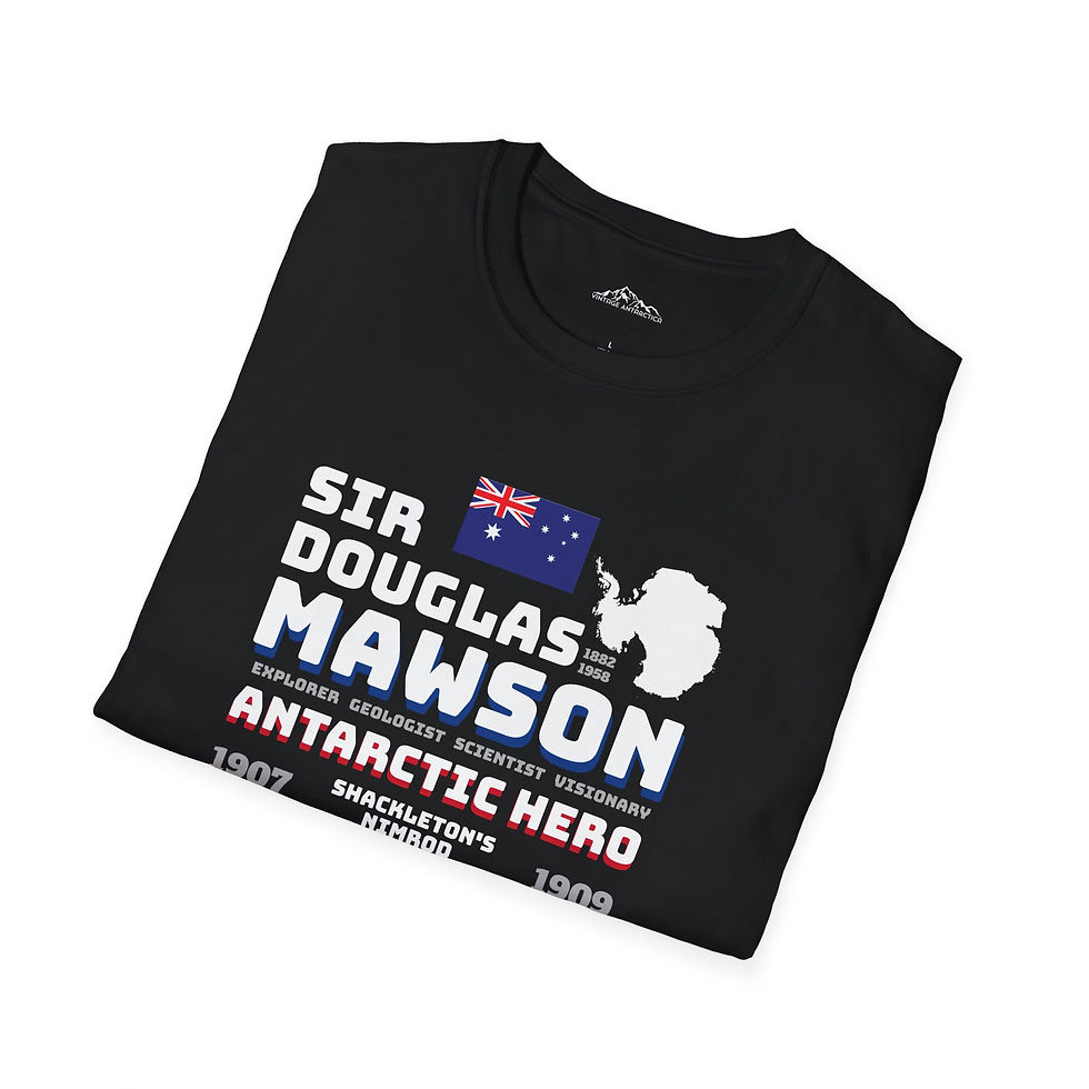 Thumbnail: Sir Douglas Mawson Tribute Tee Antarctic Unisex T-Shirt Australasian Expedition