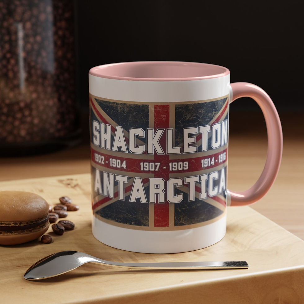 Thumbnail: Shackleton Expeditions Mug- Vintage Antarctica with Vintage British Union Jack