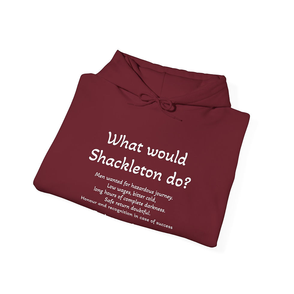 Thumbnail: Shackleton Montage Special Edition. Unisex Hooded Antarctic Explorer Sweatshirt