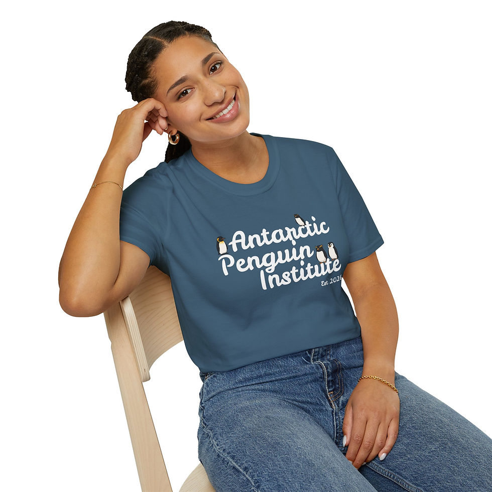 Thumbnail: Antarctic Penguin Institute Unisex Tee. Vintage Antarctica Cosy T-Shirt