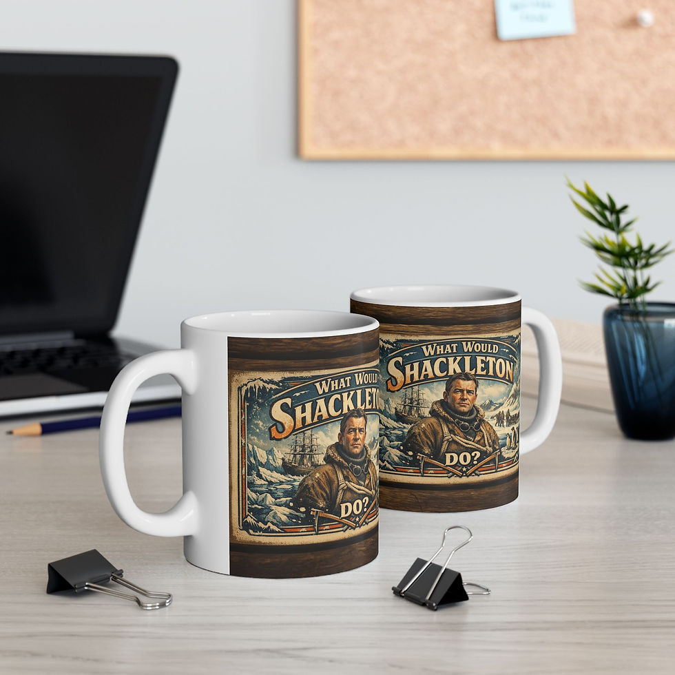 Thumbnail: What Would Shackleton Do? Mug  Vintage Antarctica Tea Coffee Cup