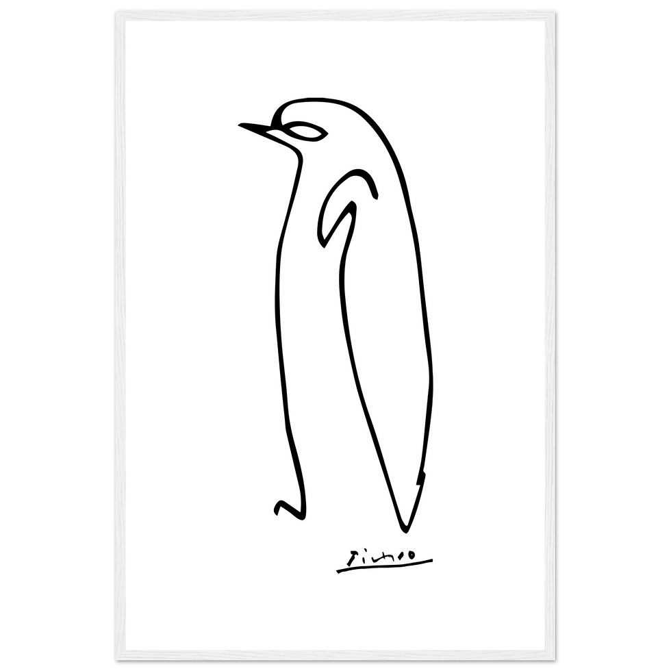 Thumbnail: Pablo Picasso Penguin Line Artwork Poster