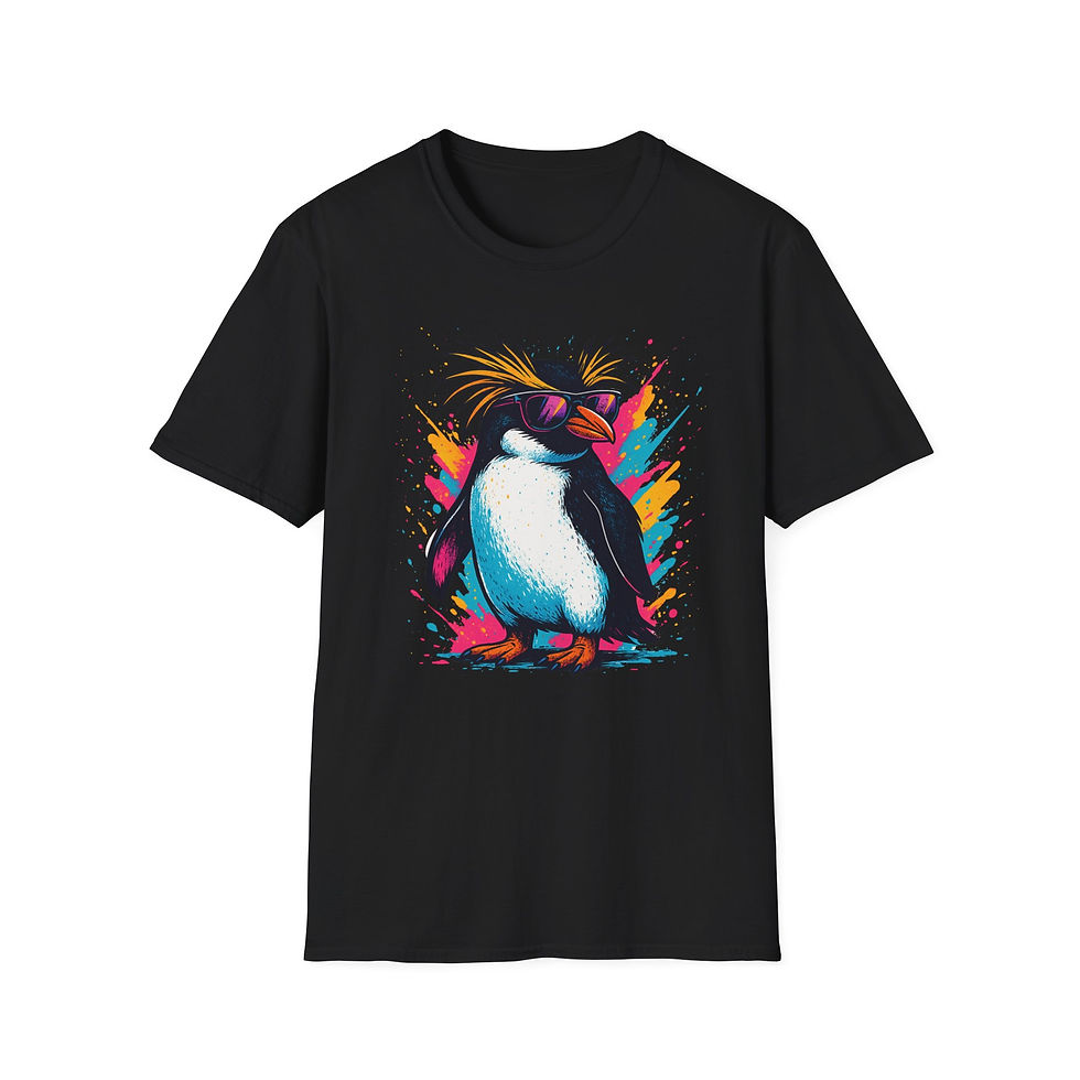Thumbnail: Vibrant Cool Penguin T-Shirt, A Fun and Unique Antarctic Animal Lover Gift