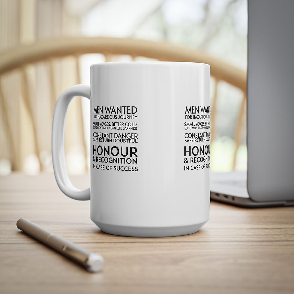 Thumbnail: Men Wanted Shackleton Endurance Expedition Vintage Antarctica. 11oz, 15oz Mug
