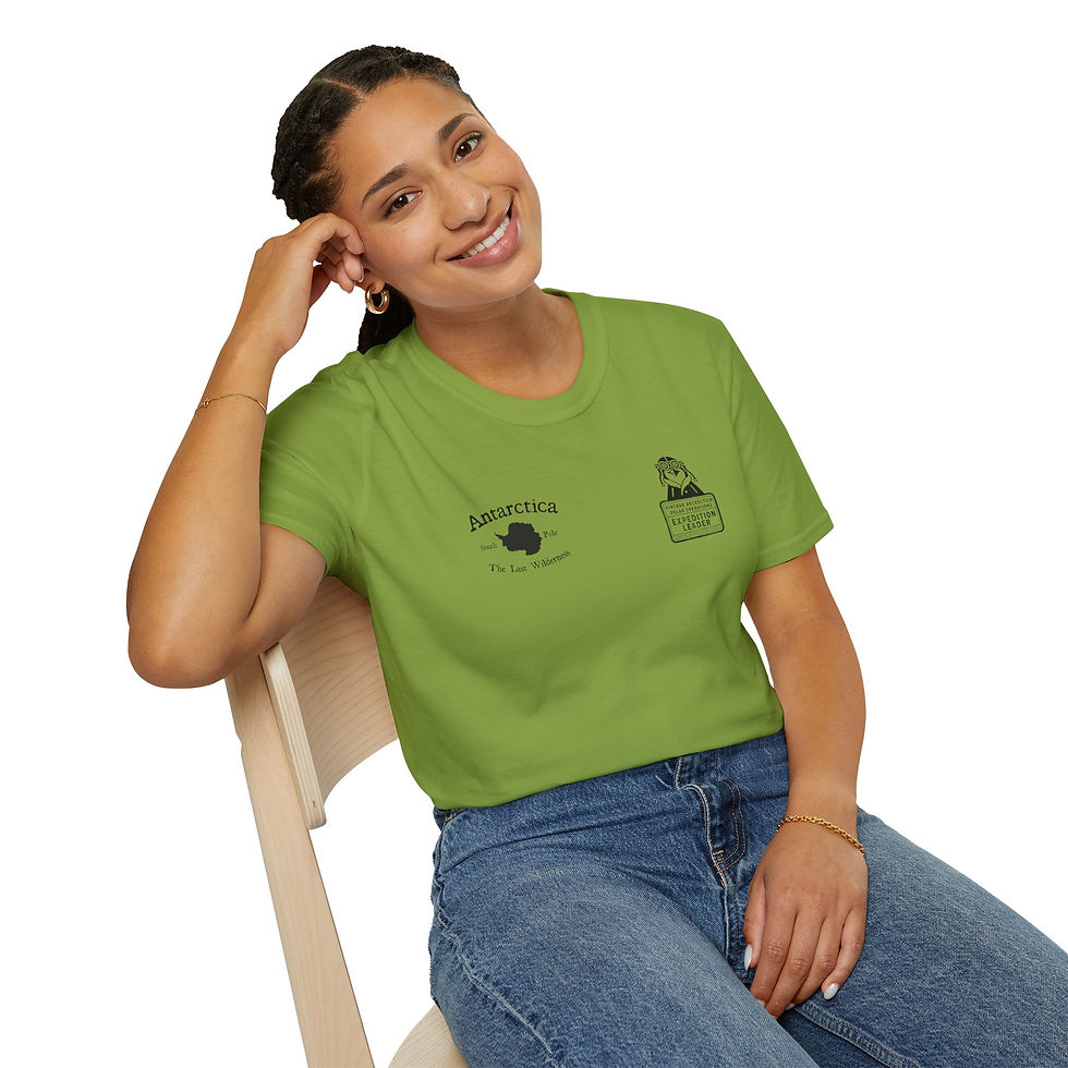 Thumbnail: Antarctica Penty Penguin Expedition Fun T-Shirt  'The Last Wilderness' 