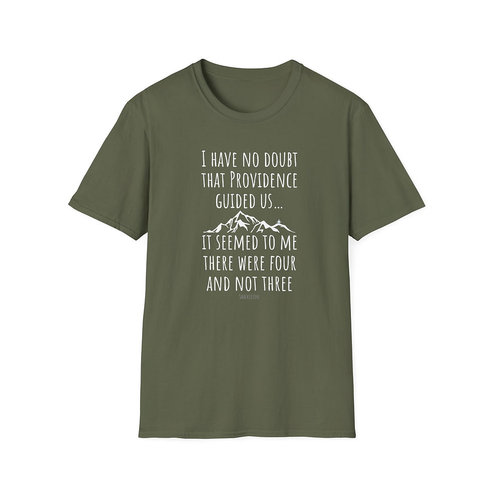 Thumbnail: Providence: Vintage Antarctica Unisex T-Shirt Shackleton Quote - Guardian Angel?