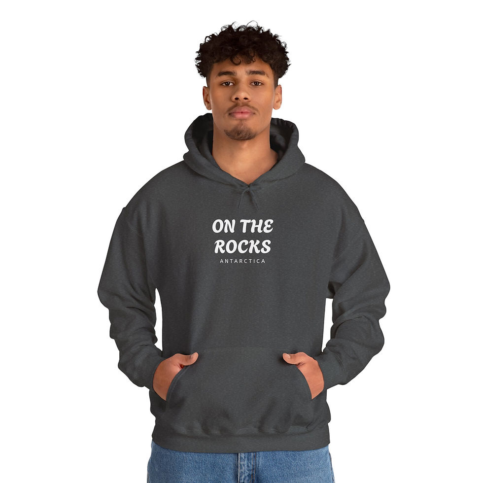 Thumbnail: On the Rocks. Just Add Ice! Vintage Antarctica Cosy Warm Funny Unisex Hoodie