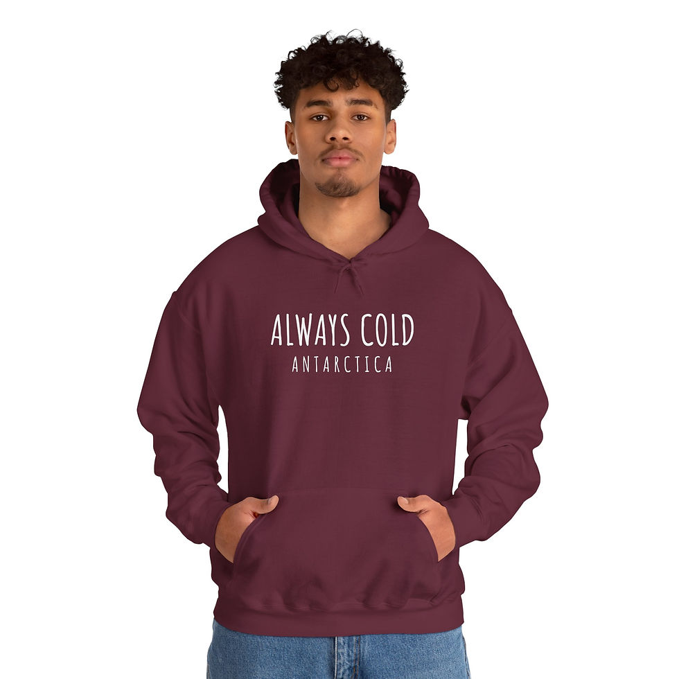 Thumbnail: Alway Cold Vintage Antarctica Cosy Warm Funny Unisex Hoodie