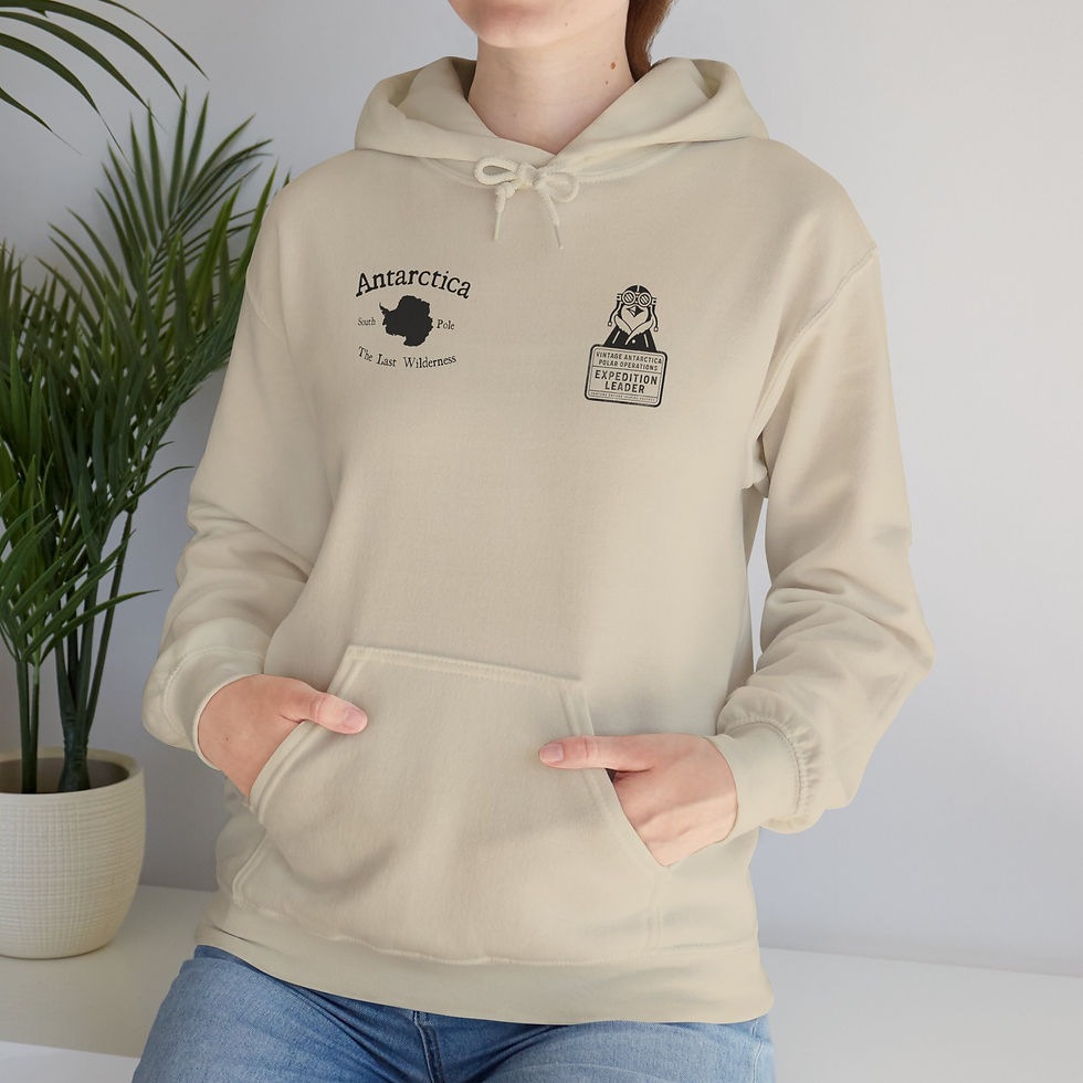 Thumbnail: Antarctic Expedition: Penty Penguin Fun Vintage Antarctica Unisex Hoodie