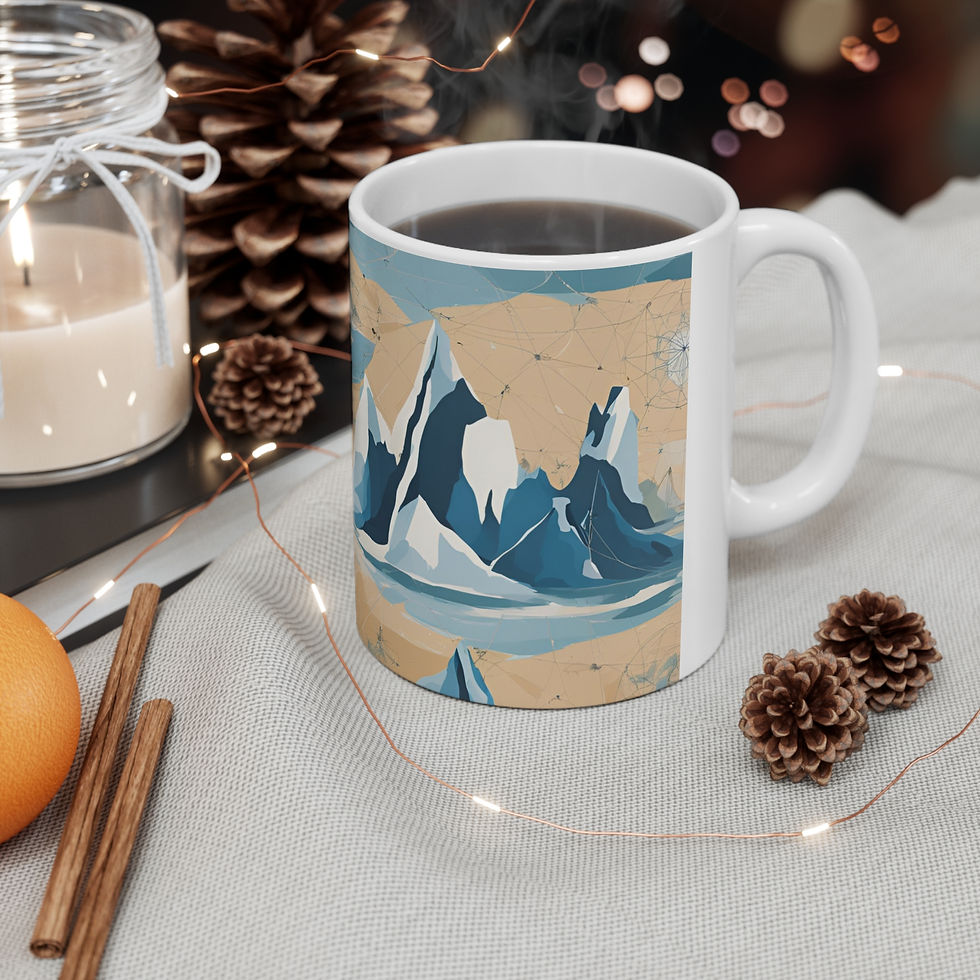 Thumbnail: Antarctica Cartographic  11oz, 15oz Mug. Vintage Antarctica. 