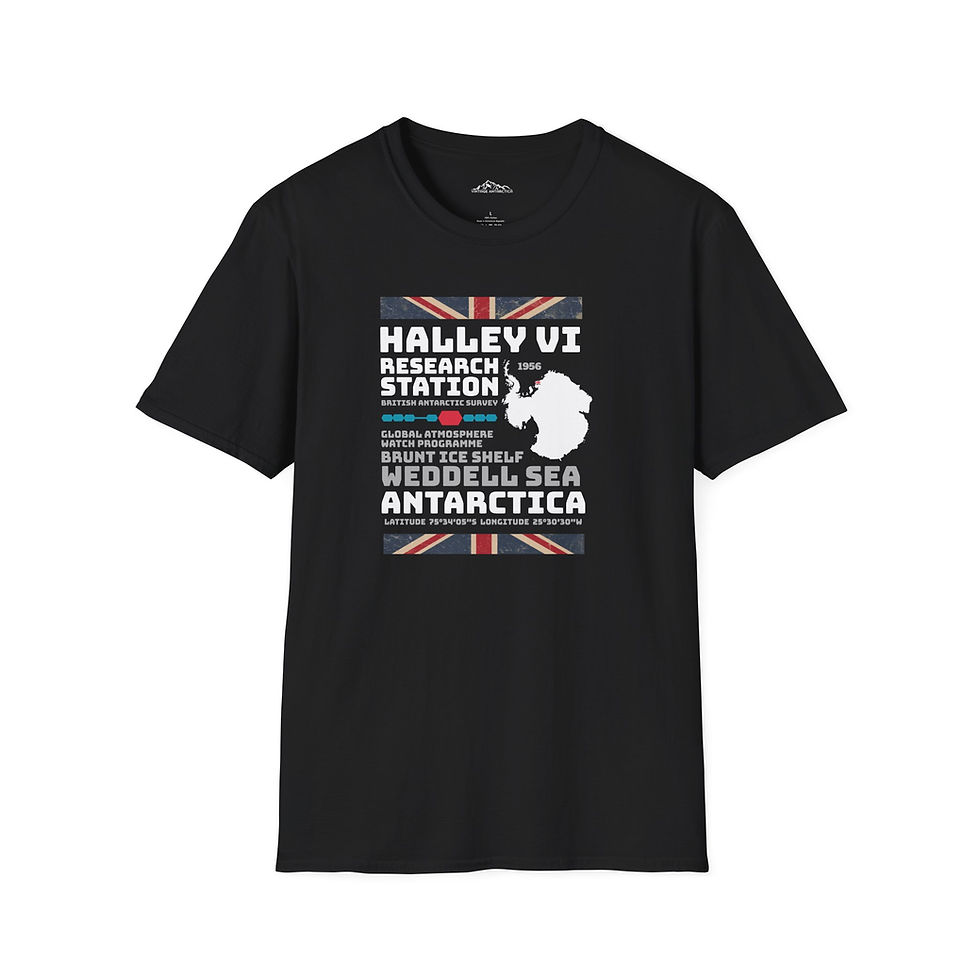 Thumbnail: Halley VI Research Station Tribute Tee Unisex T-Shirt- British Antarctic Base