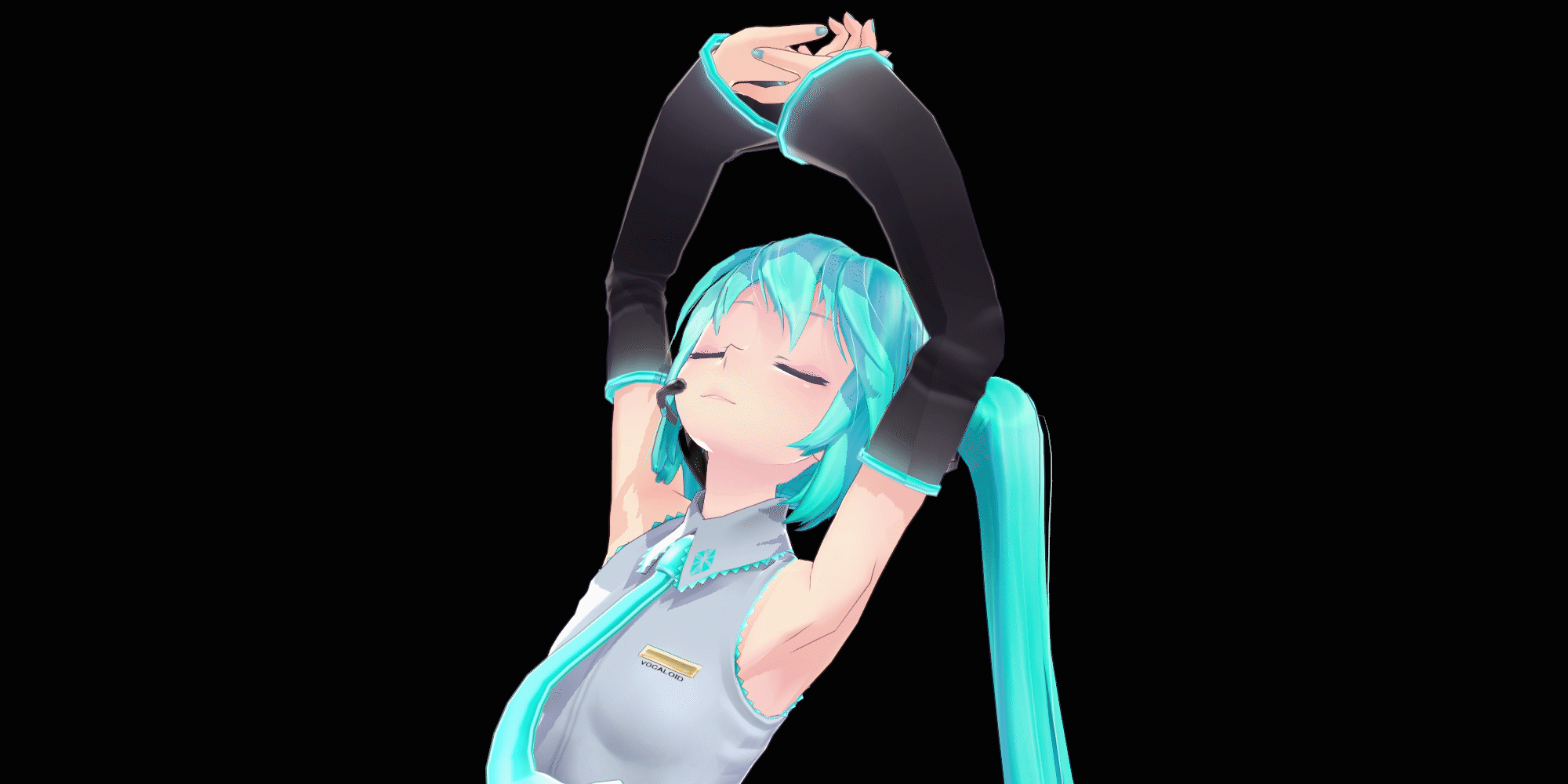 ikeno's ikRadialBlur applied to Tda's Hatsune Miku