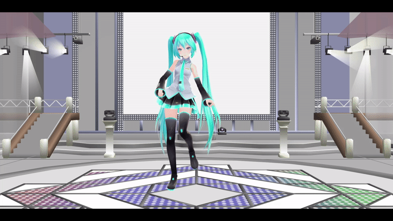 ikeno's TimeStep applied to Tda's Hatsune Miku