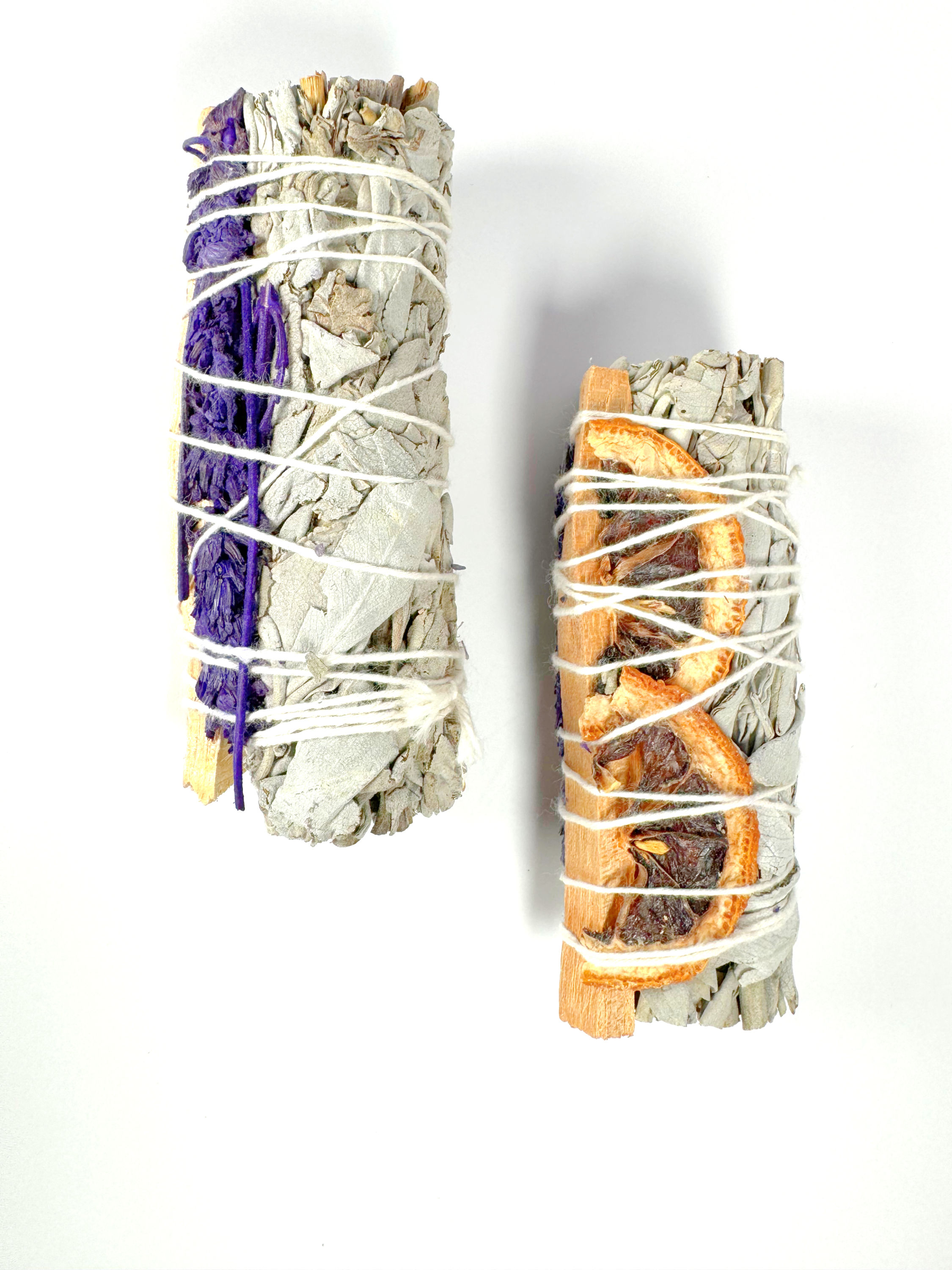 Smude Sage con salvia blanca, lavanda y palo santo 