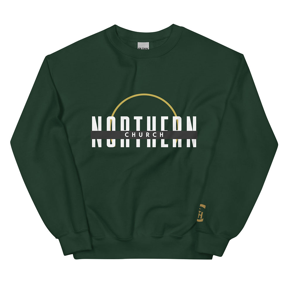 Thumbnail: Northern Church/Southern Hospitality Unisex Sweatshirt (White)