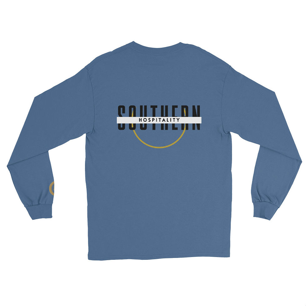Thumbnail: Northern Church/Southern Hospitality Unisex Long Sleeve Shirt (Black)