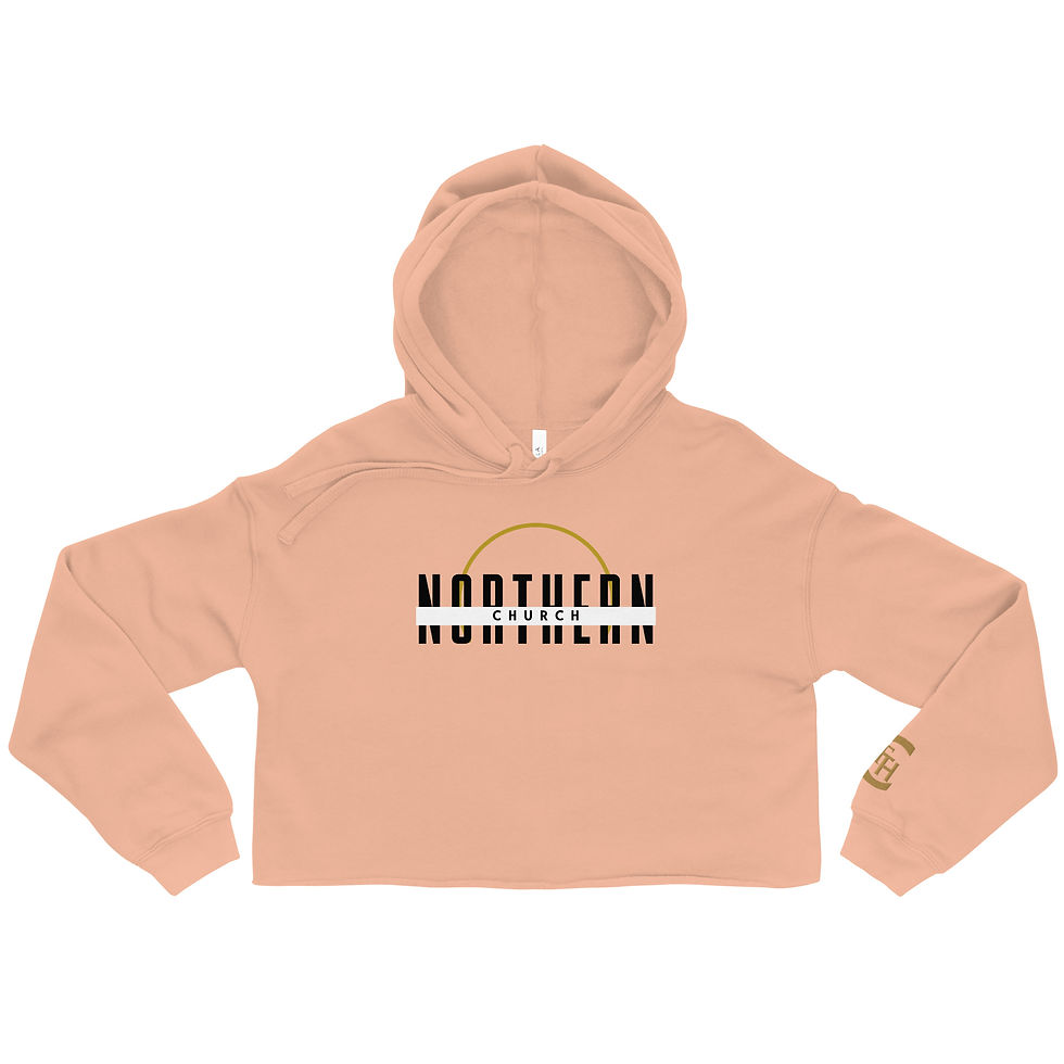Thumbnail: Northern Church/Southern Hospitality Crop Hoodie (Black)