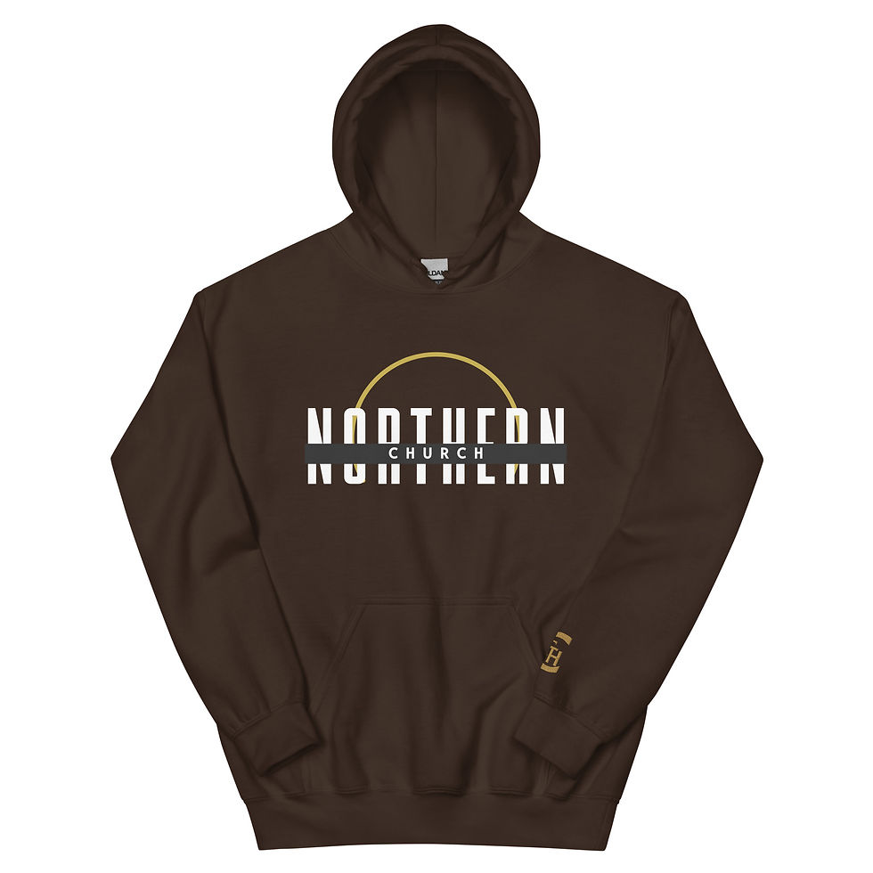 Thumbnail: Northern Church/Southern Hospitality Unisex Hoodie (white)