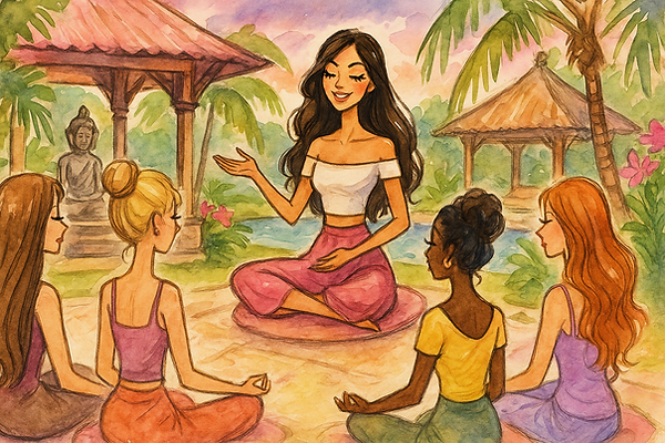 girly-sketch-art-vivid-watercolor-bali-retreat-group-of-women-patty-staywell-graphics.png