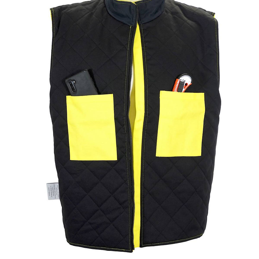 Thumbnail: Safety Vest Winter Insulated Zip Closure WSVZYC2