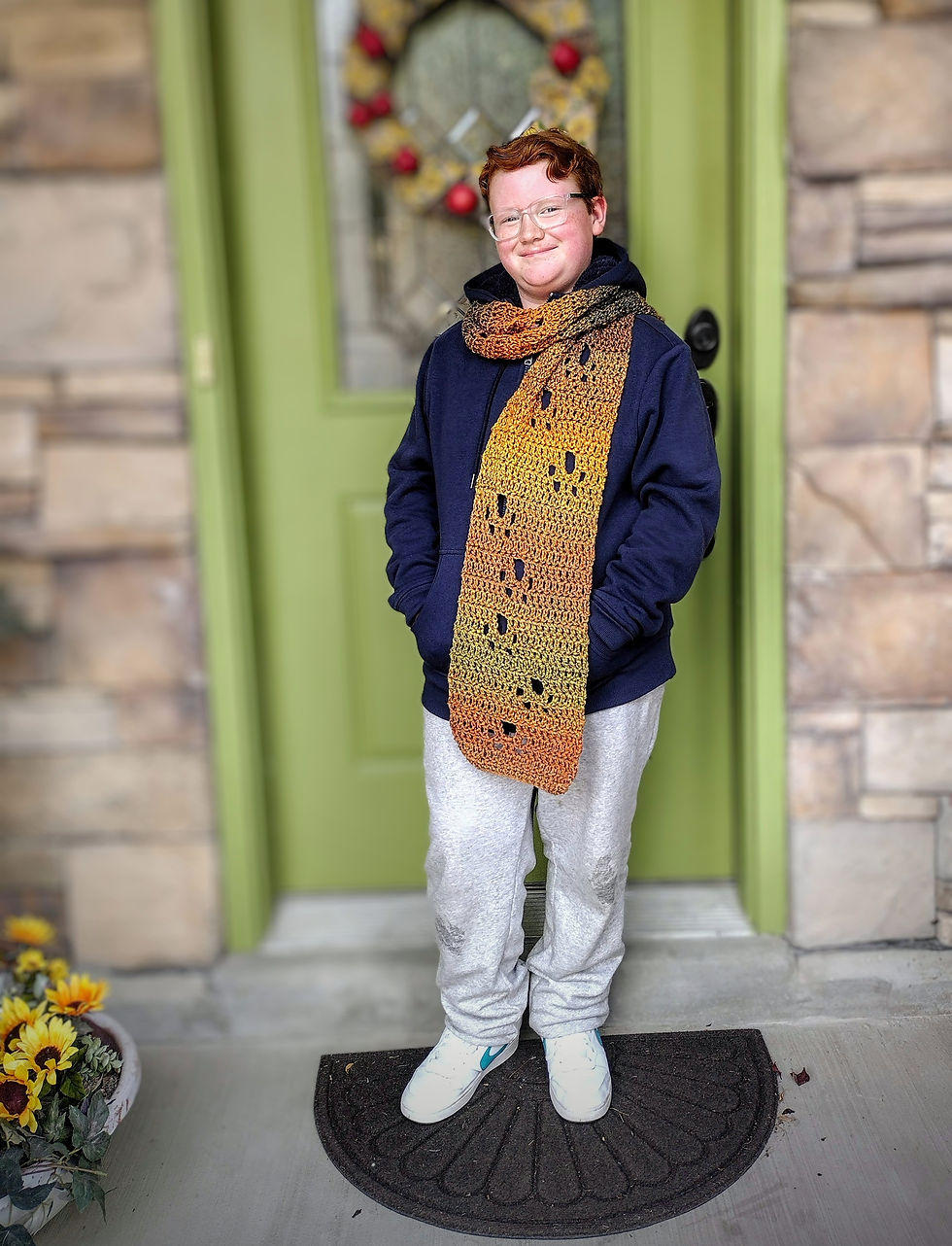 Thumbnail: Chunky Paw Print Scarf