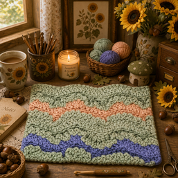 Rippled Ruffle crochet pattern for late summer projects