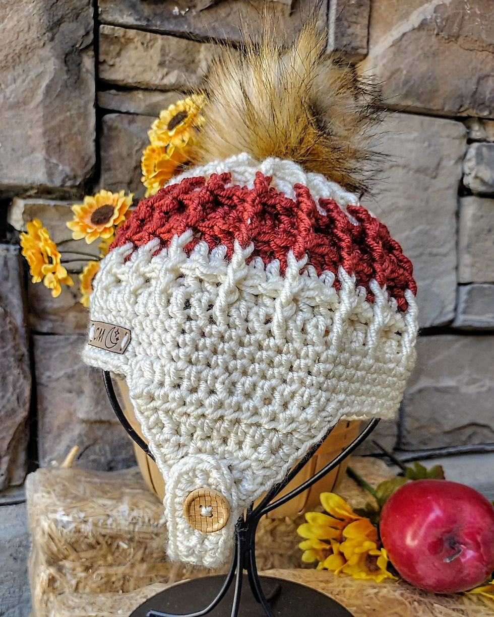 Thumbnail: Baby Waffle Cone Earflap Hat