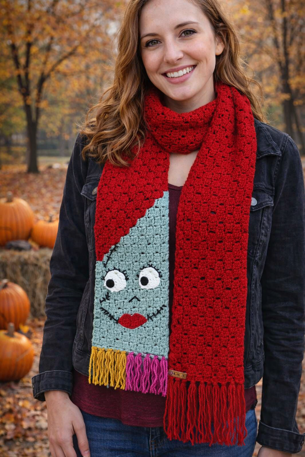 Nightmare Before Christmas Sally Scarf