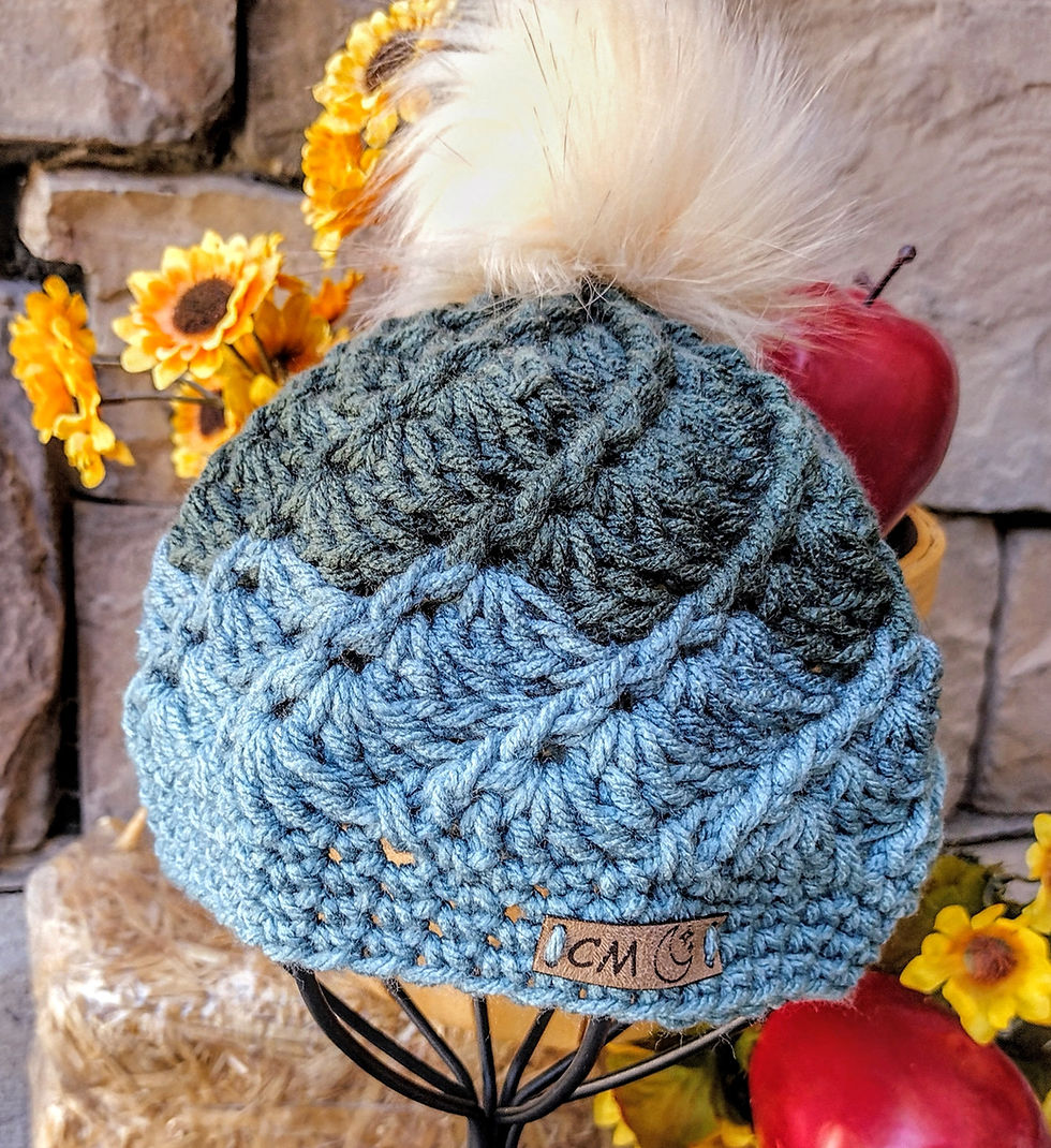 Miniaturebillede: Spiral Twist Baby Beanie