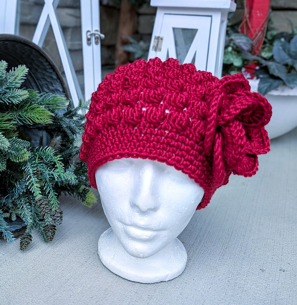 Miniatura: Flowering Bobble Beanie