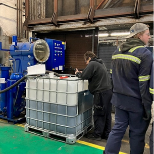 Aluminum Extruder Reclaims Used Hydraulic Oil From Leaking Presses – Saves $450,000 In One Year