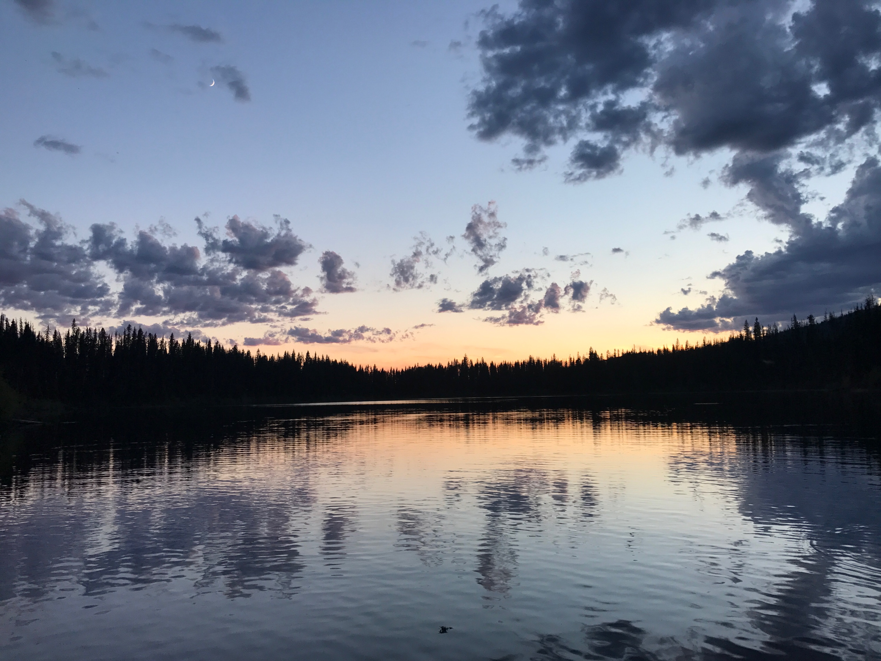 Sunset Over Duebe lake